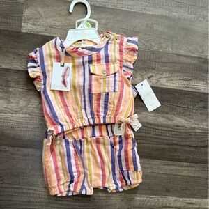 Colorful Striped Baby Romper